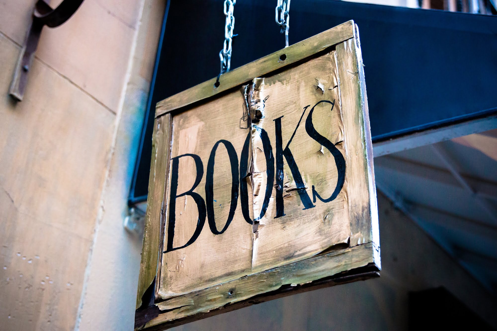"Books" sign